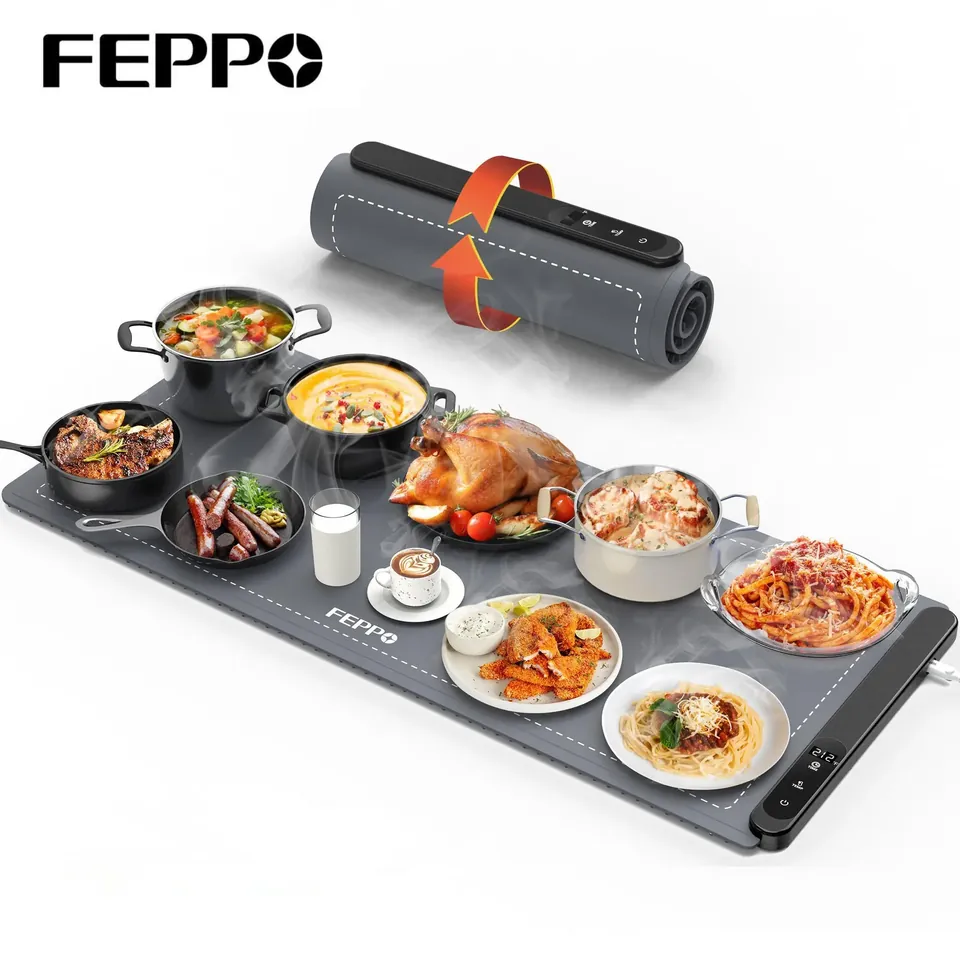 Сворачиваемый коврик для подогрева еды